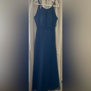 NWT Sorella Vita Bridesmaids/ Prom  Dress Formal Gown Navy Long